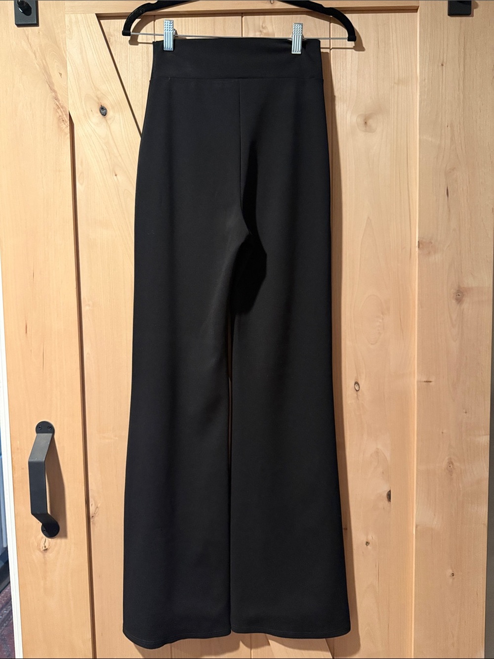 Windsor Black High-Rise Wide-Leg Ponte Pants